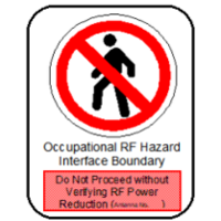Sign # 9 (NM) - occupational rf hazard
