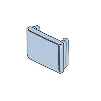 P4240 STRUT END CAP GREY PVC Pack of 10