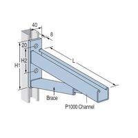 PCL450H CANTILEVER BRACKET 635mm HDG