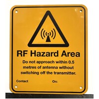 sign # 5c (nm) - as rf hazard area 0.5 m