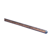 earth rod, copper bonded, pointed 1/2" x 3000 mm