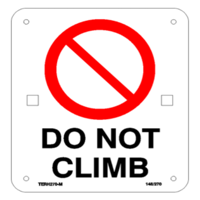 do not climb - 200 x 175 metal