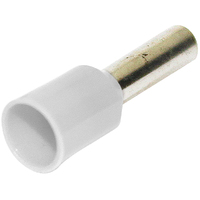 BOOTLACE FERRULE WHITE 0.05mm2 PIN 8mm