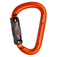 rock exotica Pirate HMS carabiner 26kN tri-auto lock - orange/black