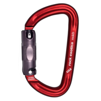 rock exotica RockD auto-lock D carabiner - 29 kN - standard red