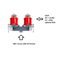 Farlight DB3 double mount for two x L810's with 3/4 female fitting