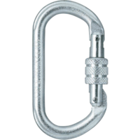 SKYLOTEC OVAL steel screw-lock O carabiner - 25kN - silver