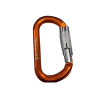 SKYLOTEC OVALOY TRI - 24kN alloy karabiner, 21mm Tri lock gate. orange/silver