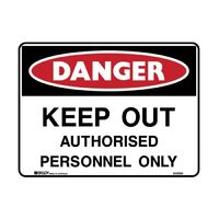 danger sign - keep out authorised personnel only