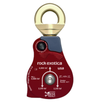 rock exotica OMNI-BLOCK material handling, rigging pulley 66mm [2.6"] - red