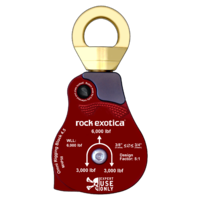 rock exotica OMNI-BLOCK material handling, rigging pulley 114mm [4.5"] - red
