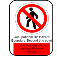 MERCS - 4 no pedestrian access occupational sign