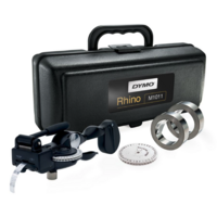 Dymo RHINO M1011 heavy duty embosser label tool and hard case 