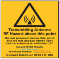 sign # 17 - as trans antenna rf street