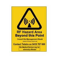 sign # 6 (nm) - as rf hazard beyond 