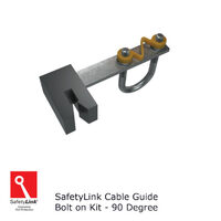 SafetyLink v-line cable guide for weld on kit - 90 degree
